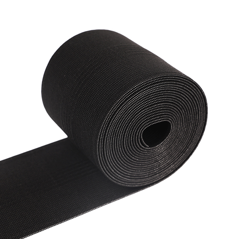 Dây thun dệt kim màu đen 8cm